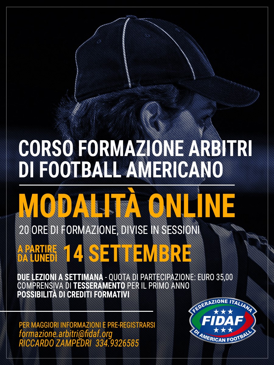 Corso Formazione Arbitri Settembre 2026